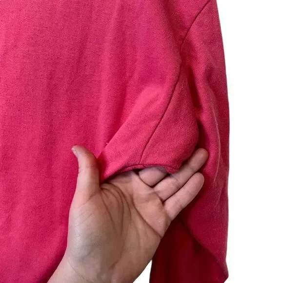 90s Spell out vintage sweater size M bubblegum pink - Picture 3 of 16